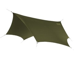 DryFly Tarp oliivinvihreä myrskyisää säätä varten, mukaan lukien 6 kiinnitystappia by ENO EN-DF003 color vihreä