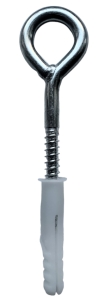 Gyűrűs horog dübelrel by MacaMex MA-21265 color ezüst