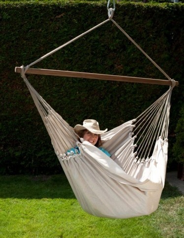 Hanging Chair Cayo Gigante Nature by MacaMex MA-11200 color platteland / beige