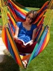 Hanging Chair Lazy anthrazit + Cayo Grande paradiso MacaTex by MacaMex MA-91277 color veelkleurig