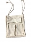 Hanging bag for reading material and mobile devices accessory for hammock chairs by MacaMex MA-21270 color beige