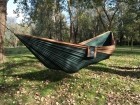 Travel Hammock Green / Coyote Brown by MacaMex MA-0930080508-OLD color yeşil