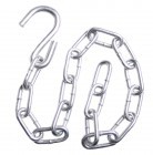 Iron chain with hook by MacaMex MA-21263 color zilver