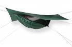 Safari Deluxe XXL Asym ZIP zunanja viseča mreža z mrežo proti komarjem in ponjavo do 213 cm telesne višine in 159 kg by Hennessy Hammocks MA-02041 color green