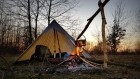 Ultralekka plandeka Bushmen 3 x 3 oliwkowa z 22 punktami mocowania by Bushmen BU-1ULTARP3X3DO color zielony