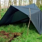DD Tarp XL Tent roof olive green 4.5 x 3 m by DD Hammocks MA-21301 color groen
